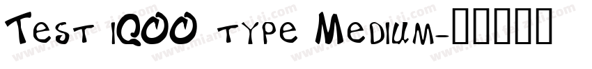 Test iQOO type Medium字体转换
